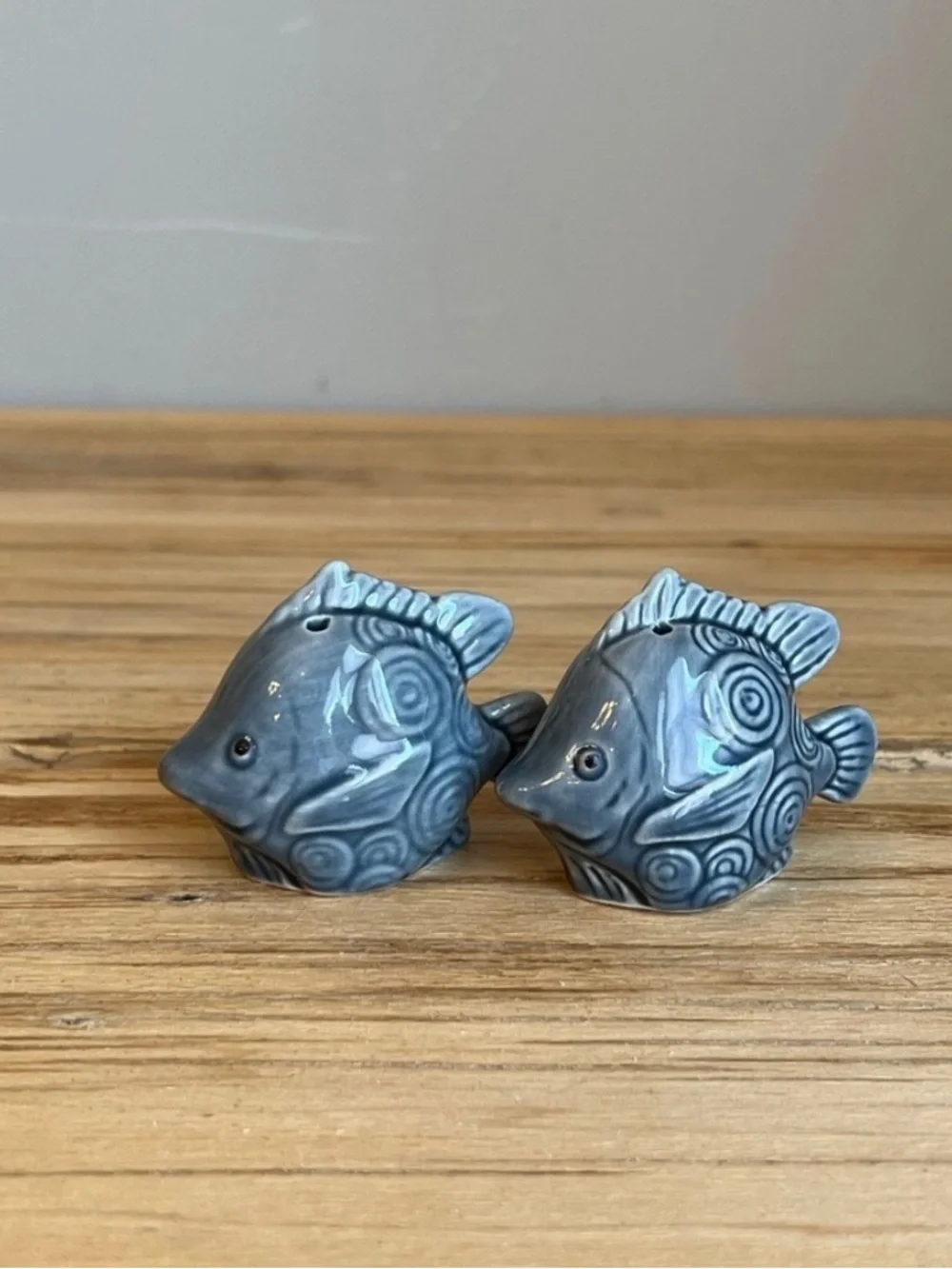 Ceramic Fish Salt And Pepper Shakers-NWOT